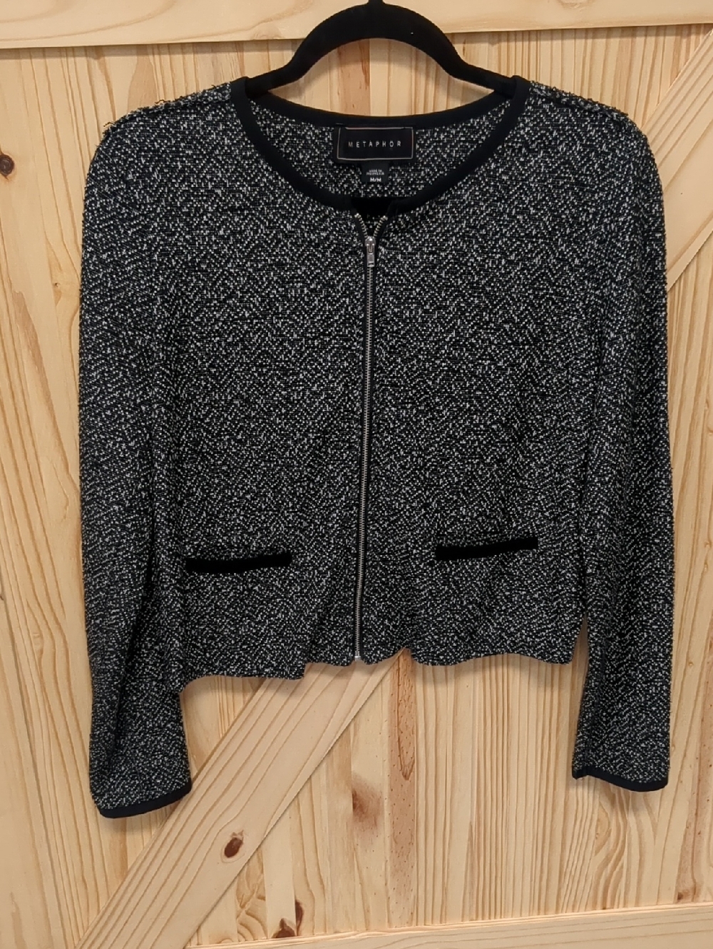 Metaphor Black & White Tweed Jacket